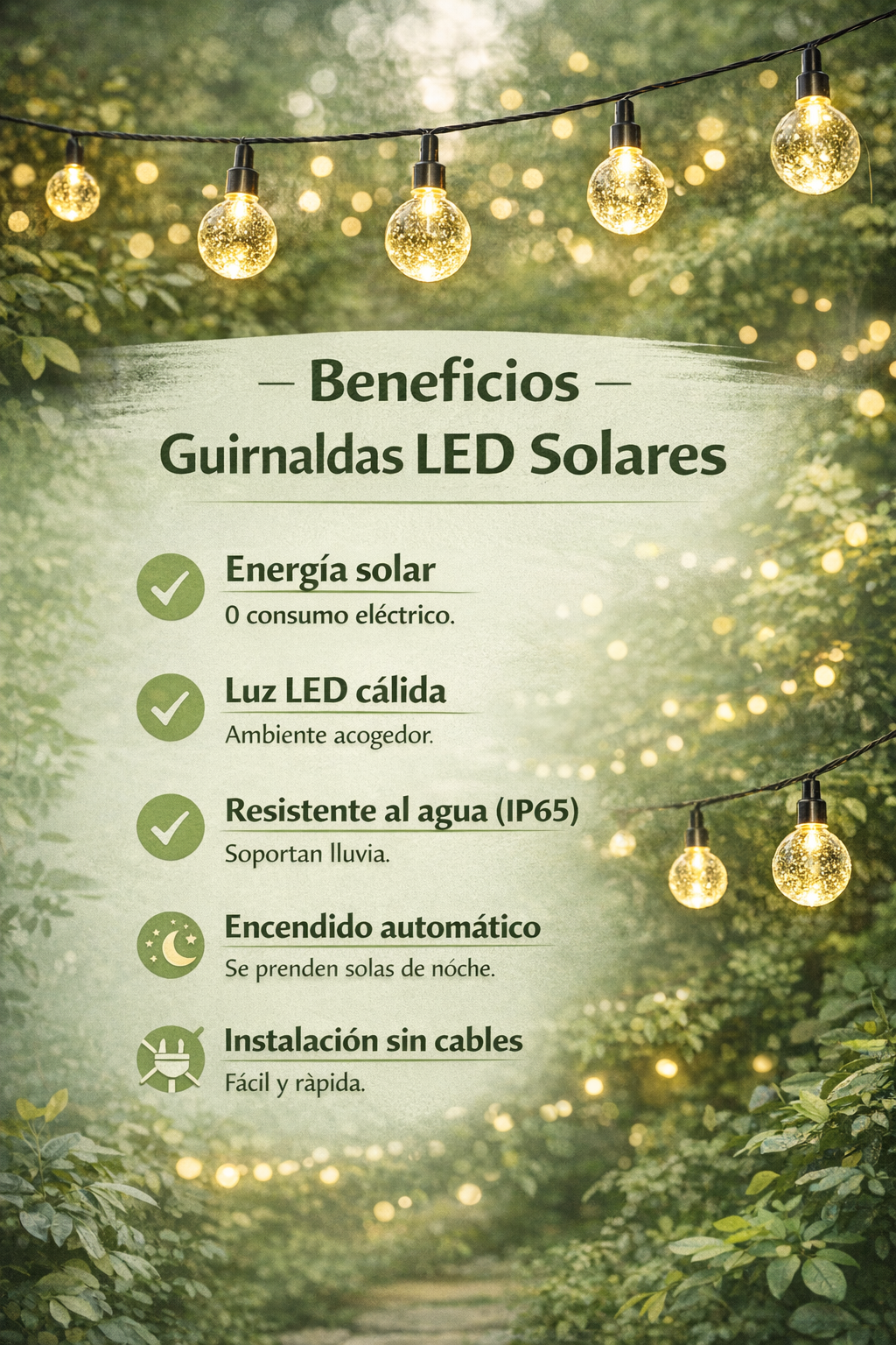 2x1 + Envíos gratis en Guirnaldas Led de Exterior