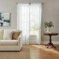 Cortinas Oregon Cristal Voile 2 Paños Living Comedor