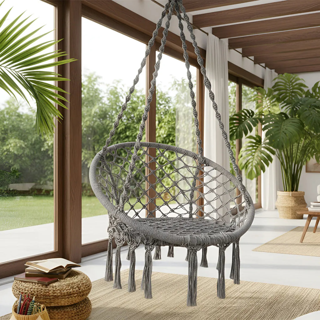 Silla Sillon Colgante Hamaca Paraguaya Estilo Bohemio