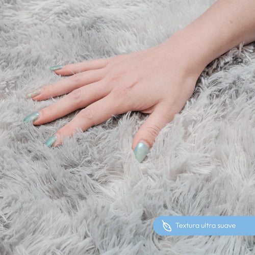 Alfombra Nórdica Living Pelo Largo 140x200 Antideslizante