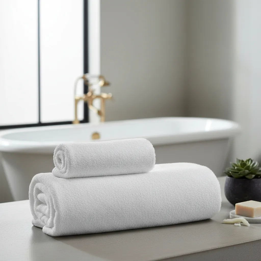 Set Toalla Y Toallon Absorbency Hotelero 100% Algodón