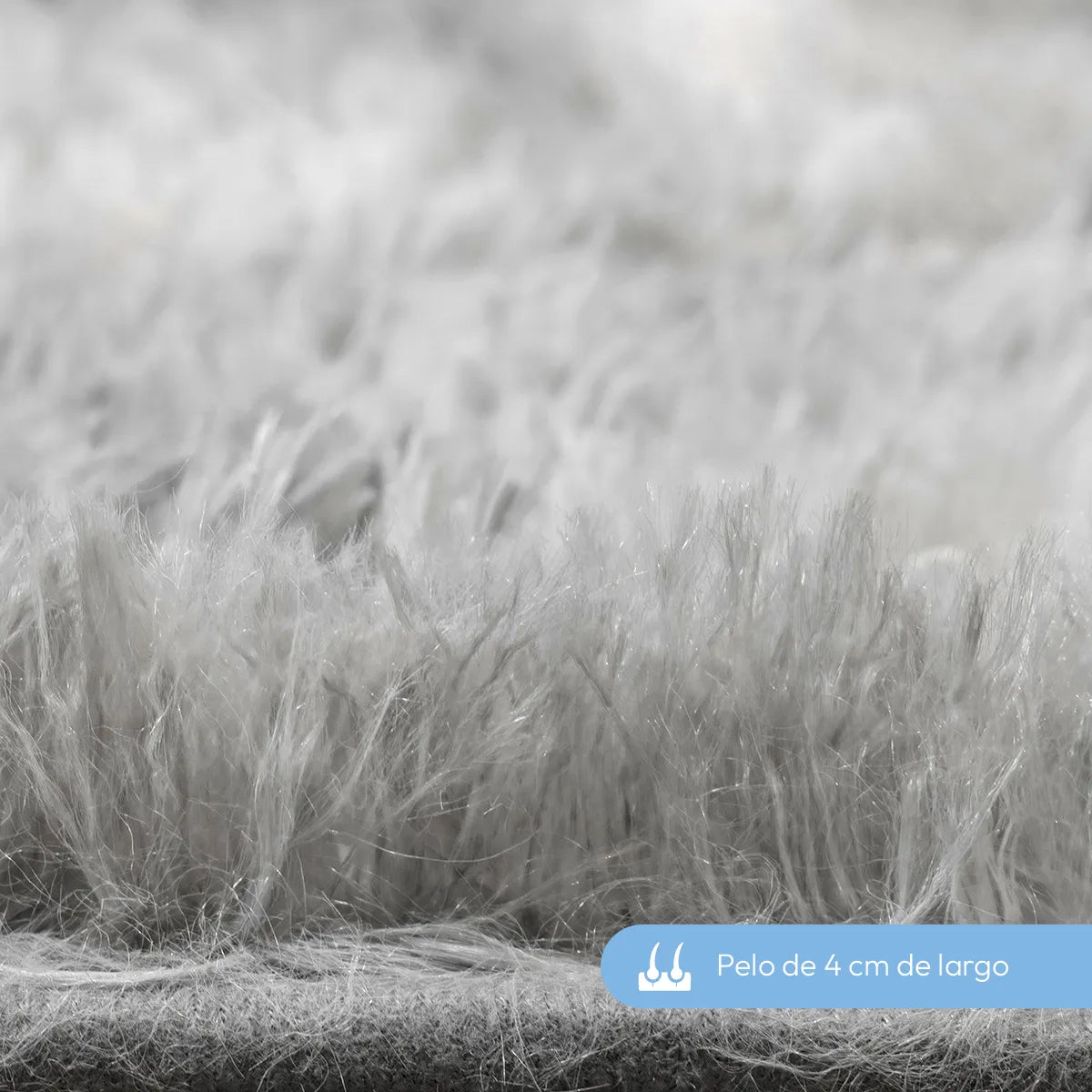 Alfombra Nórdica Living Pelo Largo 140x200 Antideslizante