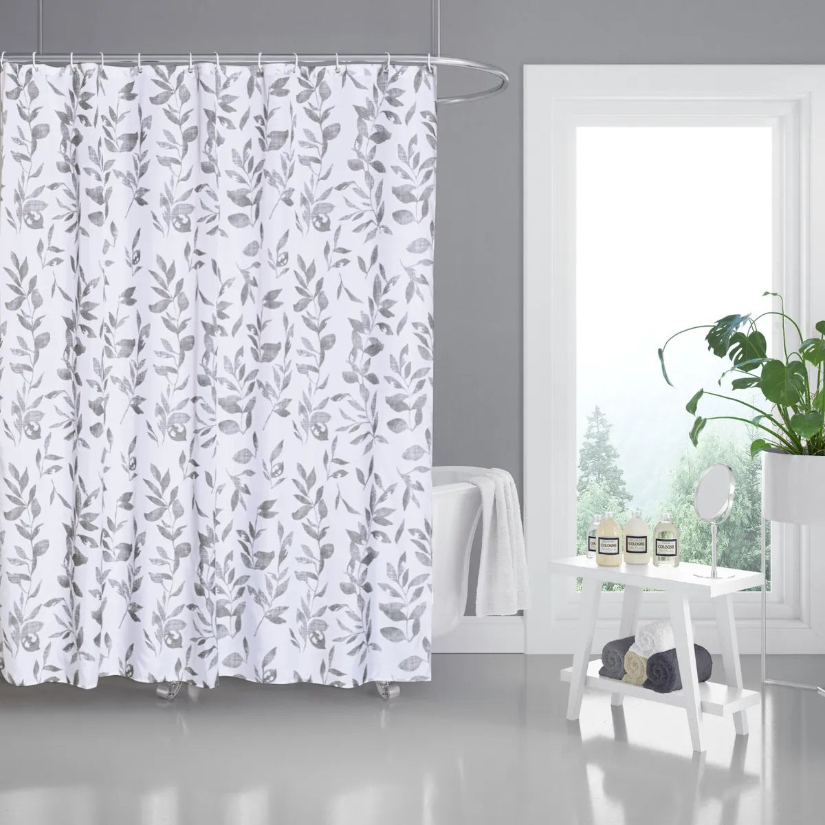 Cortina De Baño Teflón Estampada Impermeable Tela Premium