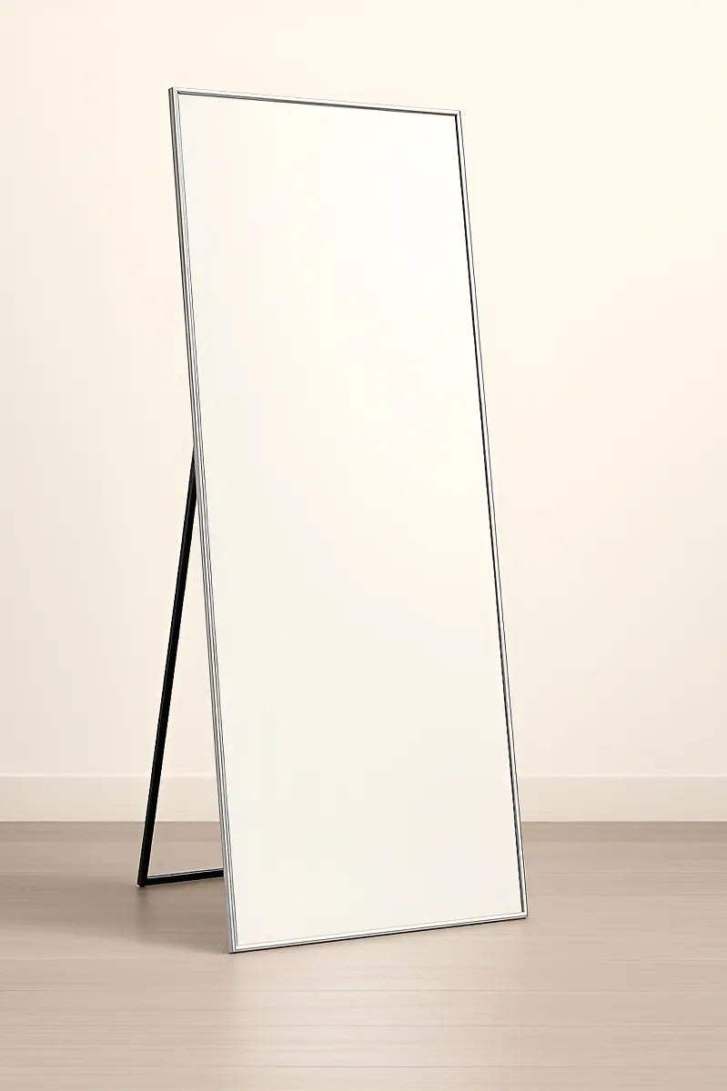 Espejo CuantoArte Aluminio 115x50 Rectangular Marco Blanco